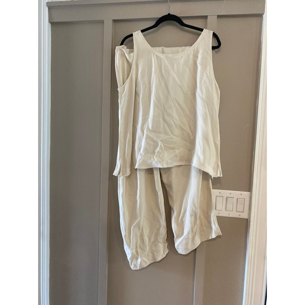 Eileen Fisher Silk top and pant set XL - Picture 12 of 16